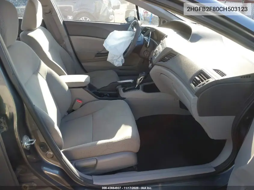 2HGFB2F80CH503123 2012 Honda Civic Ex