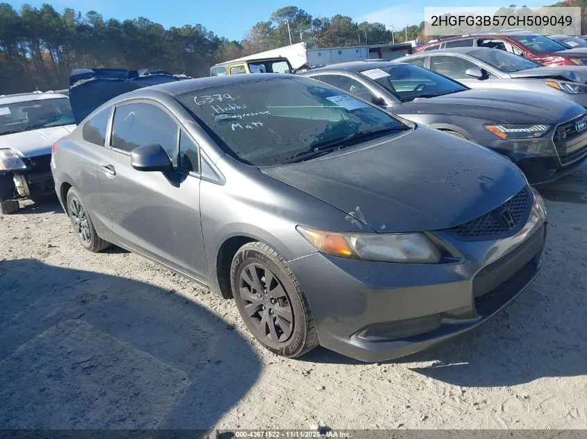 2HGFG3B57CH509049 2012 Honda Civic Lx