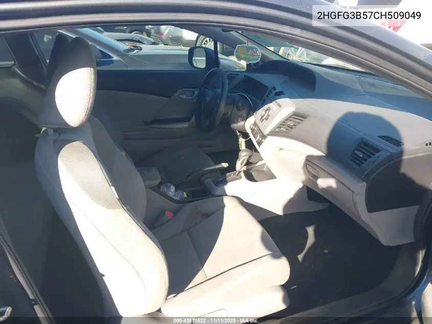 2HGFG3B57CH509049 2012 Honda Civic Lx