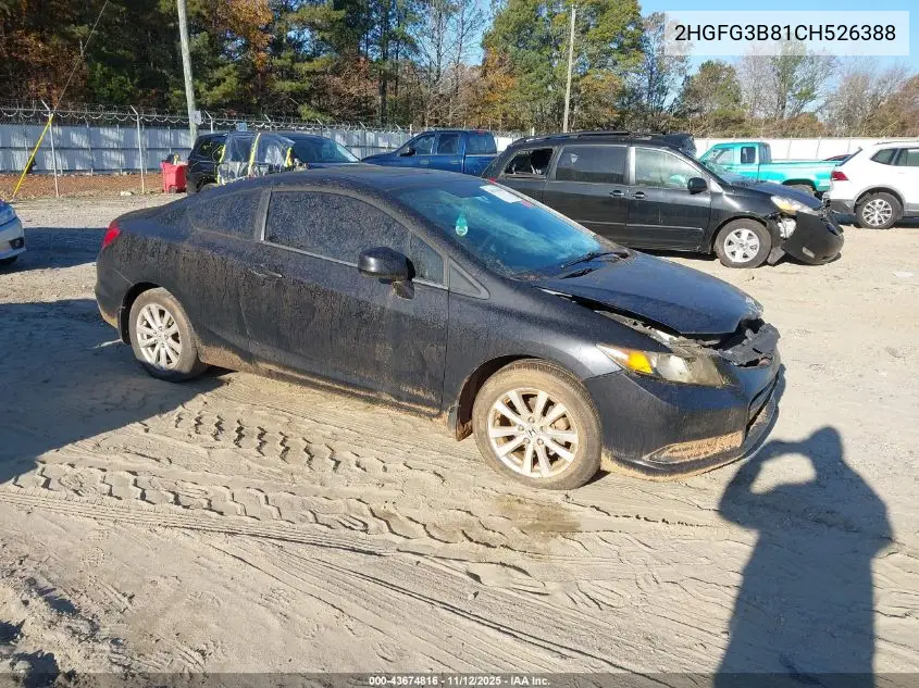 2HGFG3B81CH526388 2012 Honda Civic Ex