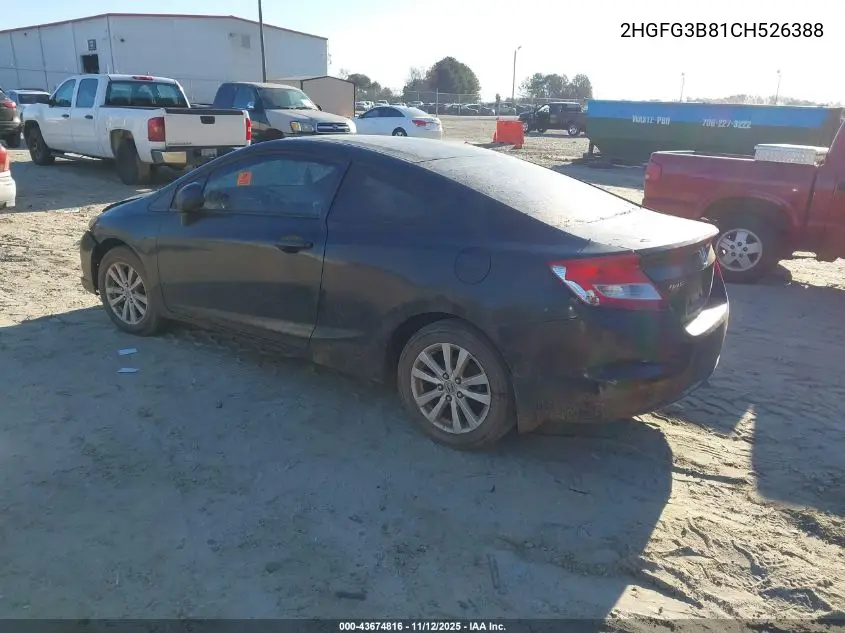 2HGFG3B81CH526388 2012 Honda Civic Ex