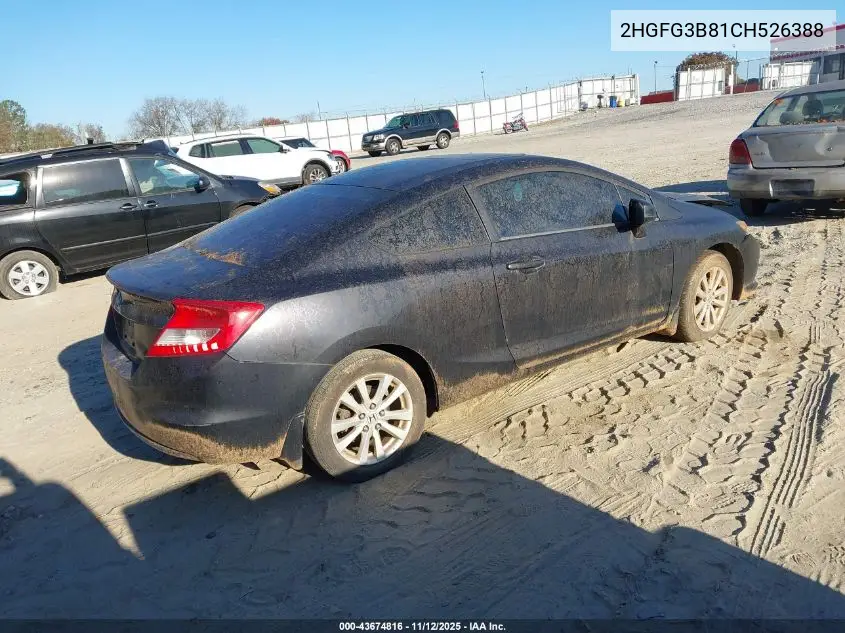 2HGFG3B81CH526388 2012 Honda Civic Ex