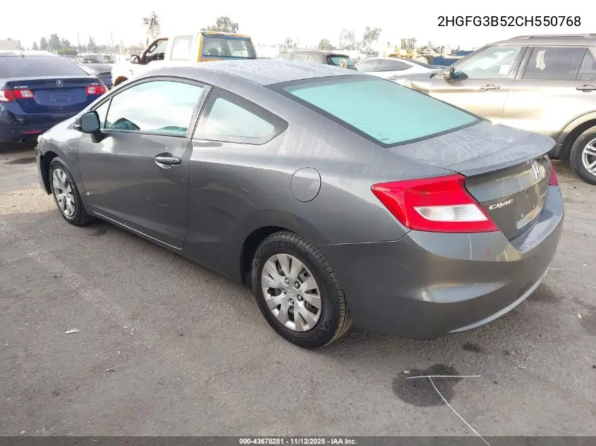 2HGFG3B52CH550768 2012 Honda Civic Lx