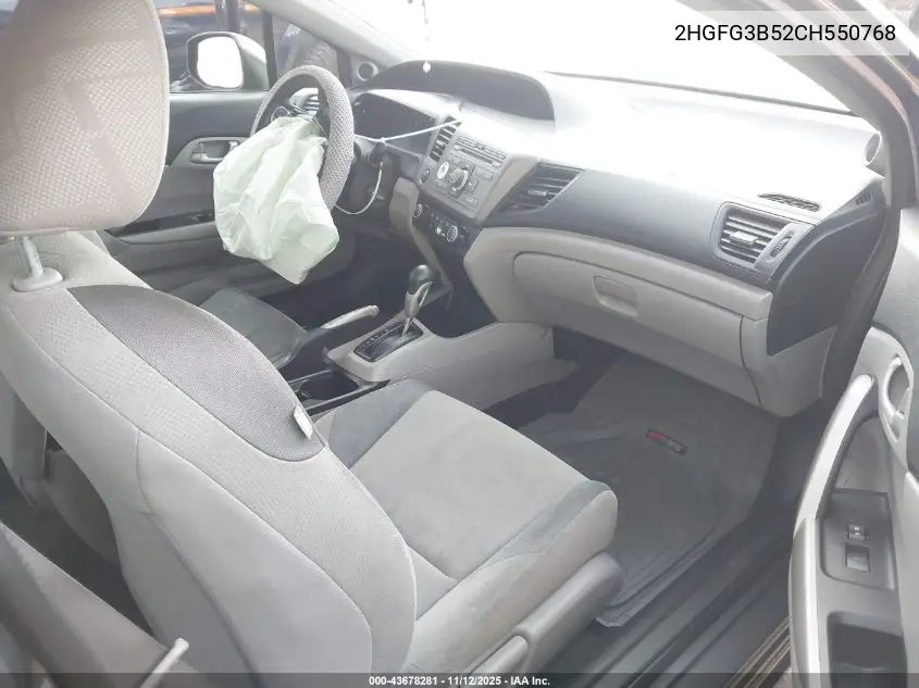 2HGFG3B52CH550768 2012 Honda Civic Lx