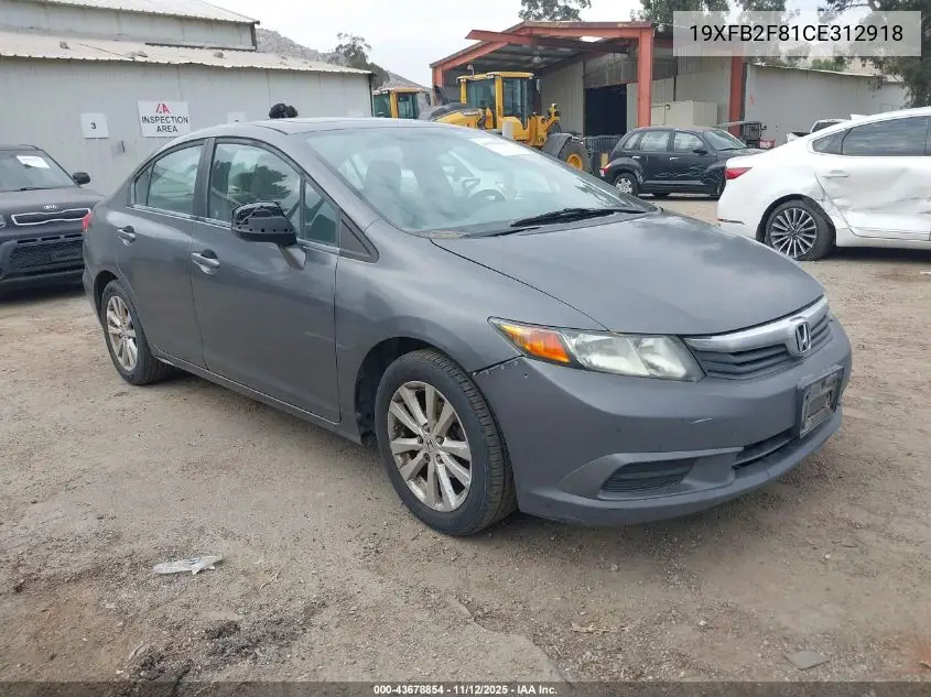 19XFB2F81CE312918 2012 Honda Civic Ex