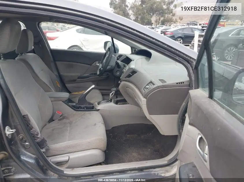 19XFB2F81CE312918 2012 Honda Civic Ex