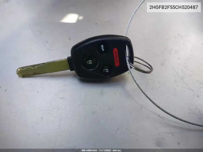 2HGFB2F55CH520487 2012 Honda Civic Lx