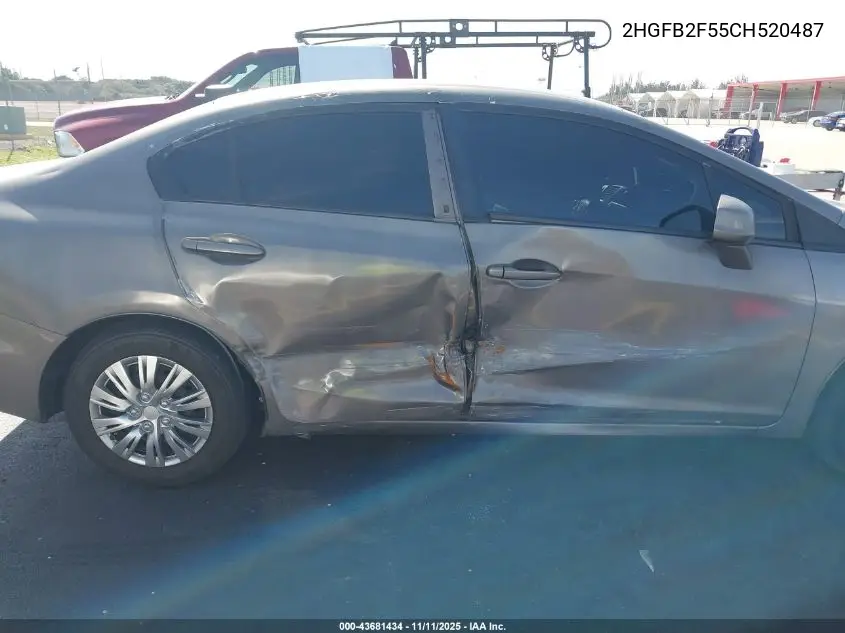 2HGFB2F55CH520487 2012 Honda Civic Lx