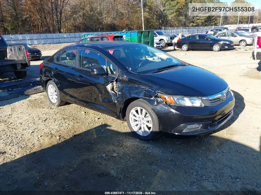 2HGFB2F97CH555308 2012 Honda Civic Ex-L