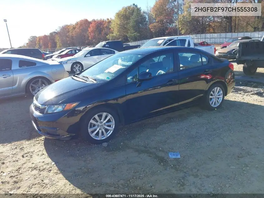2HGFB2F97CH555308 2012 Honda Civic Ex-L