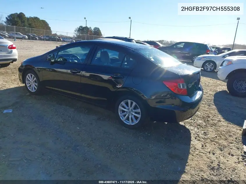 2HGFB2F97CH555308 2012 Honda Civic Ex-L