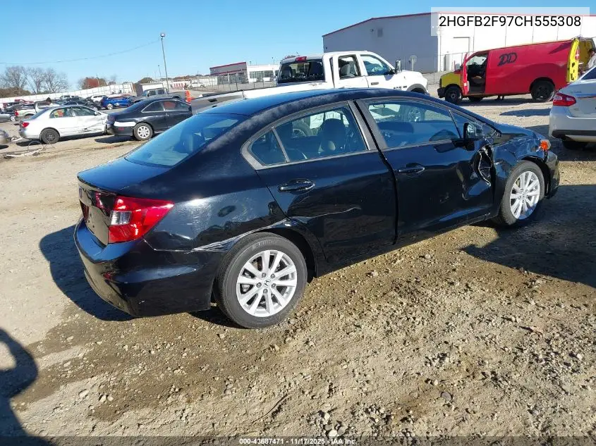 2HGFB2F97CH555308 2012 Honda Civic Ex-L