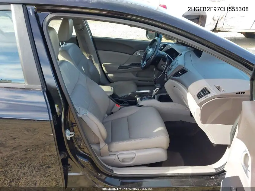 2HGFB2F97CH555308 2012 Honda Civic Ex-L