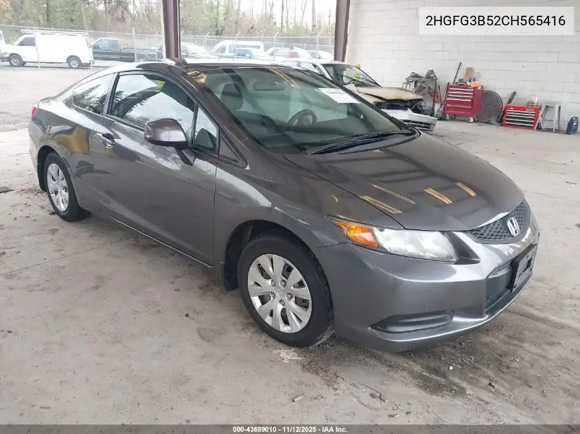 2HGFG3B52CH565416 2012 Honda Civic Lx