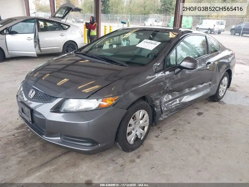 2HGFG3B52CH565416 2012 Honda Civic Lx