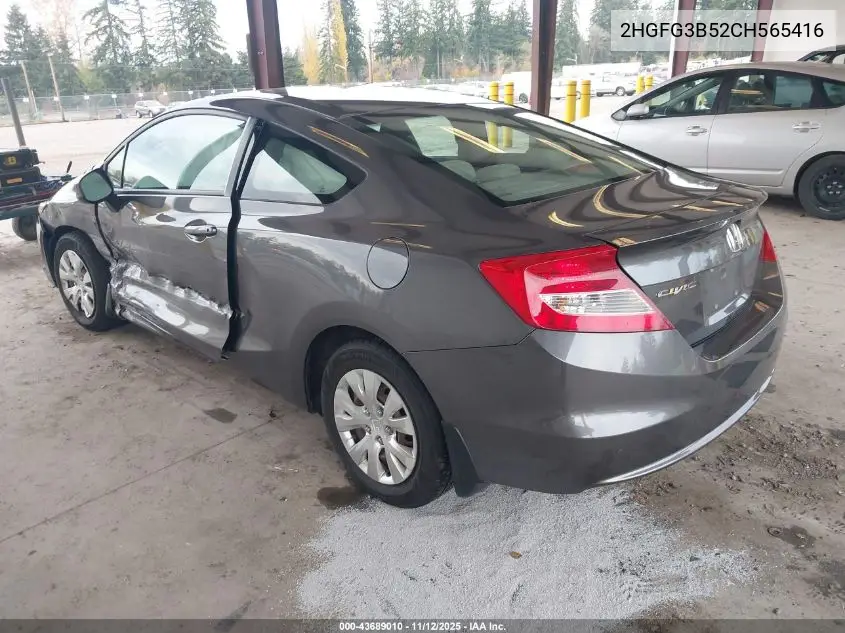 2HGFG3B52CH565416 2012 Honda Civic Lx