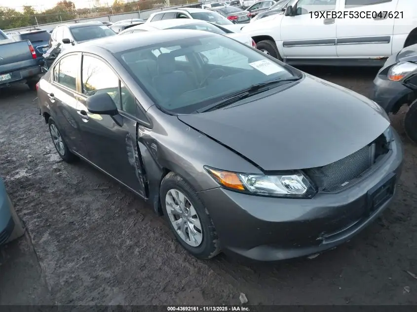 19XFB2F53CE047621 2012 Honda Civic Lx