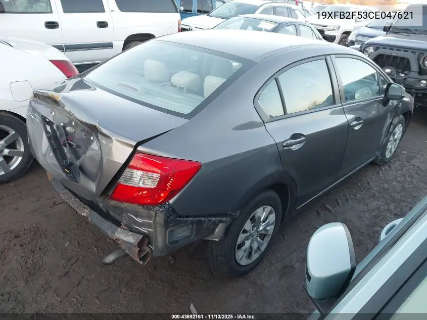 19XFB2F53CE047621 2012 Honda Civic Lx