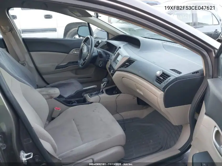 19XFB2F53CE047621 2012 Honda Civic Lx