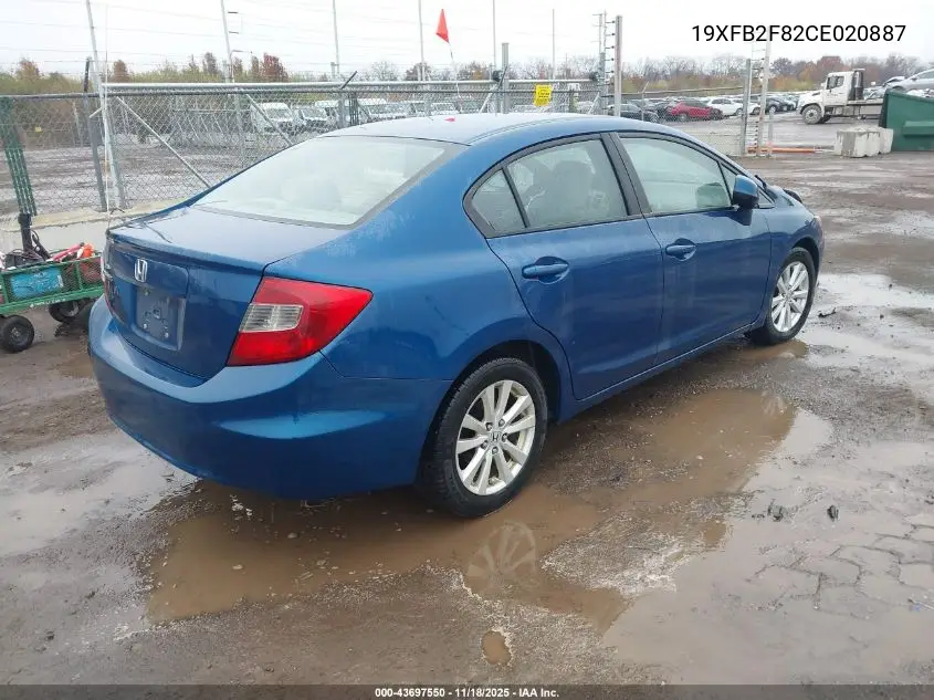 19XFB2F82CE020887 2012 Honda Civic Ex