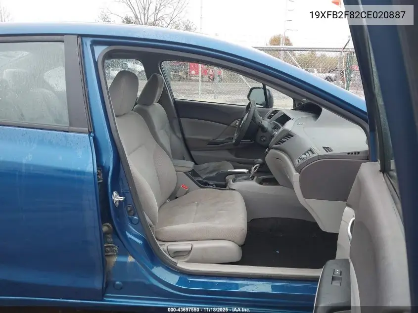19XFB2F82CE020887 2012 Honda Civic Ex