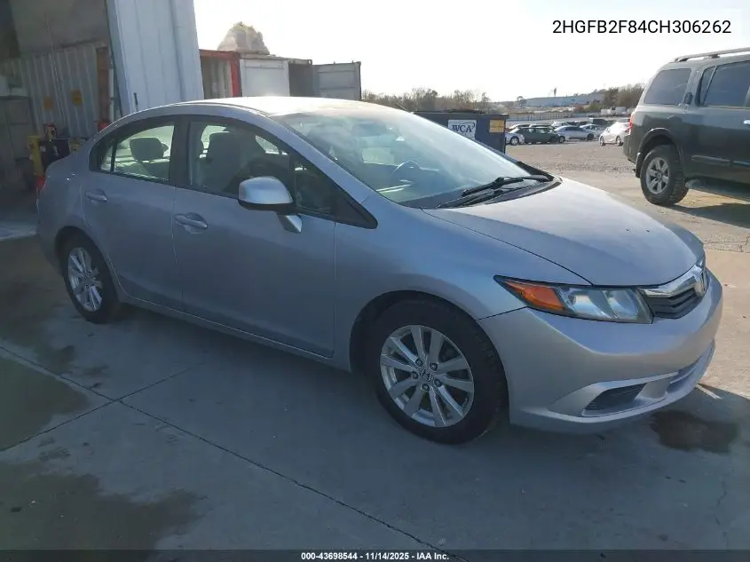 2HGFB2F84CH306262 2012 Honda Civic Ex