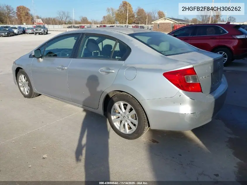 2HGFB2F84CH306262 2012 Honda Civic Ex