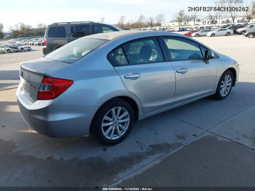 2HGFB2F84CH306262 2012 Honda Civic Ex