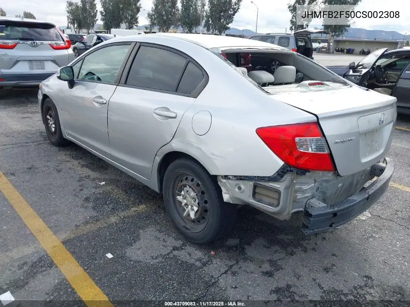 JHMFB2F50CS002308 2012 Honda Civic Lx