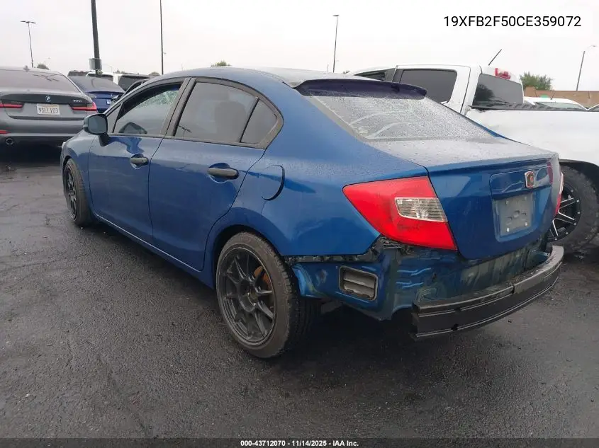 19XFB2F50CE359072 2012 Honda Civic Lx