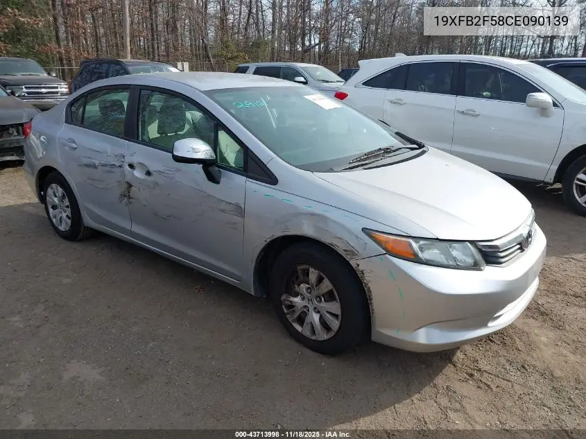 19XFB2F58CE090139 2012 Honda Civic Lx