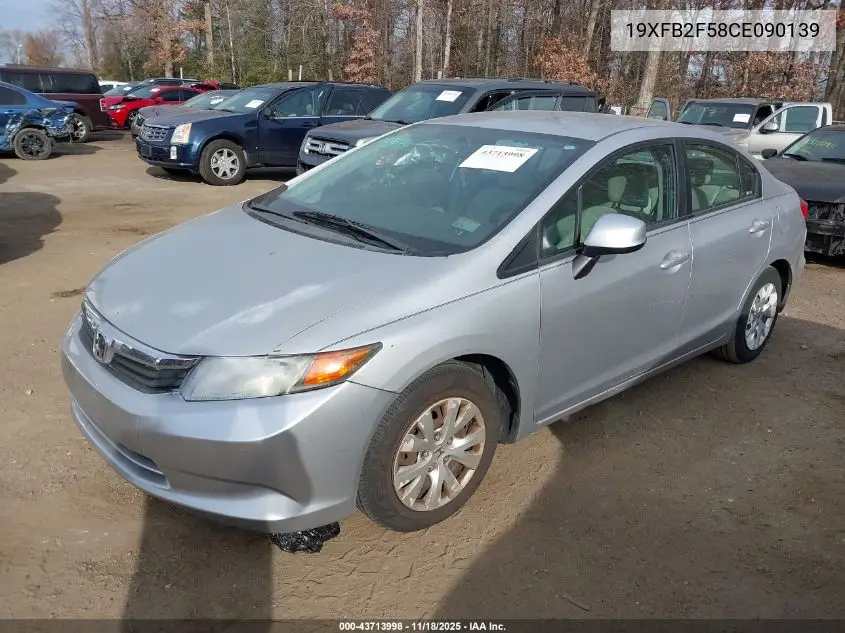 19XFB2F58CE090139 2012 Honda Civic Lx