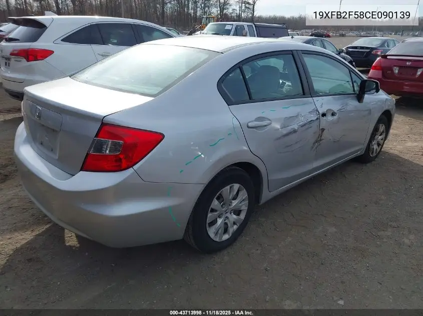 19XFB2F58CE090139 2012 Honda Civic Lx