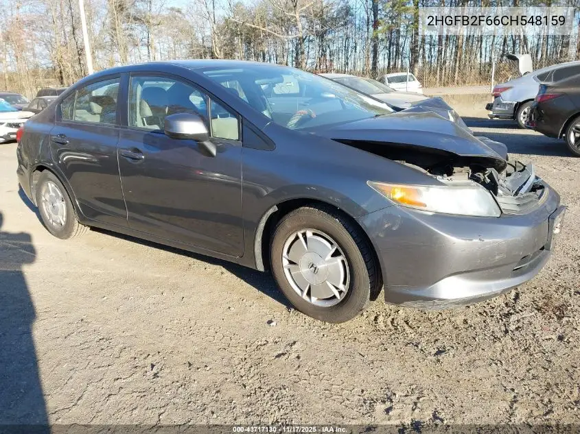 2HGFB2F66CH548159 2012 Honda Civic Hf