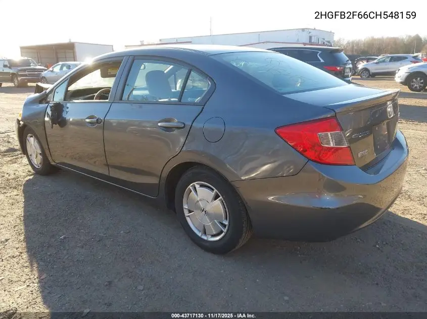 2HGFB2F66CH548159 2012 Honda Civic Hf