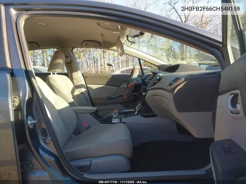 2HGFB2F66CH548159 2012 Honda Civic Hf