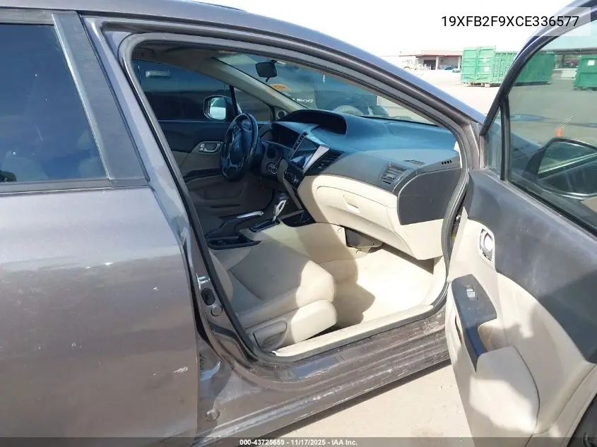 19XFB2F9XCE336577 2012 Honda Civic Ex-L