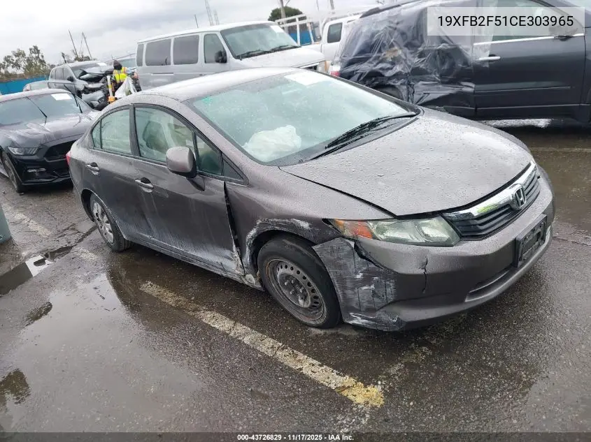 19XFB2F51CE303965 2012 Honda Civic Lx