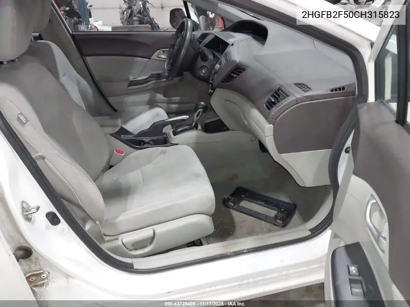 2HGFB2F50CH315823 2012 Honda Civic Lx