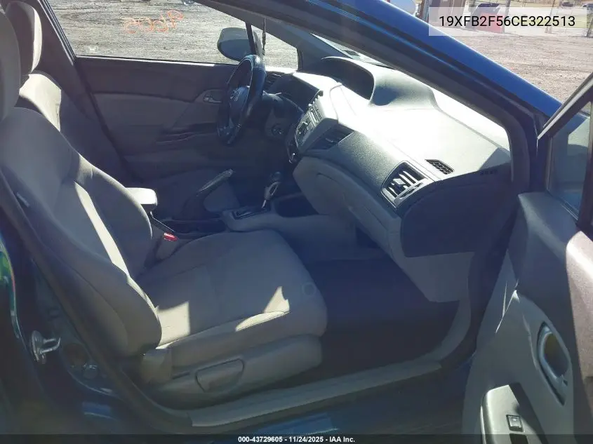 19XFB2F56CE322513 2012 Honda Civic Lx
