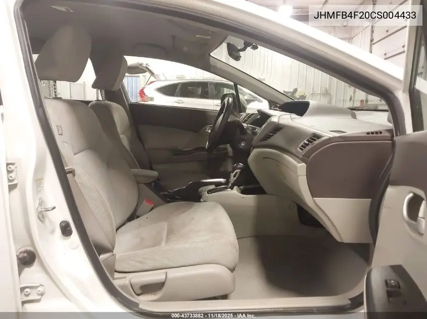 JHMFB4F20CS004433 2012 Honda Civic Hybrid