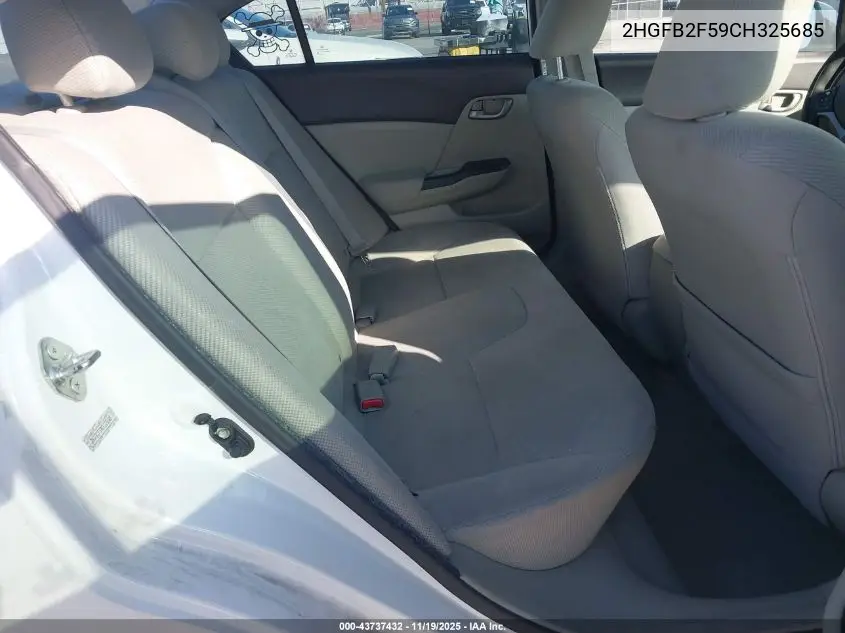 2HGFB2F59CH325685 2012 Honda Civic Lx
