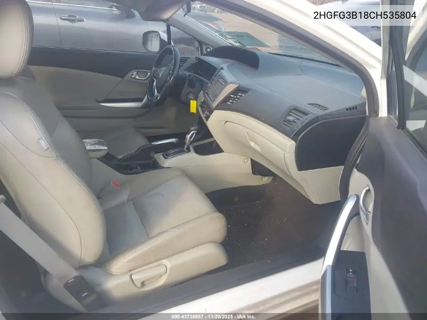 2HGFG3B18CH535804 2012 Honda Civic Ex-L