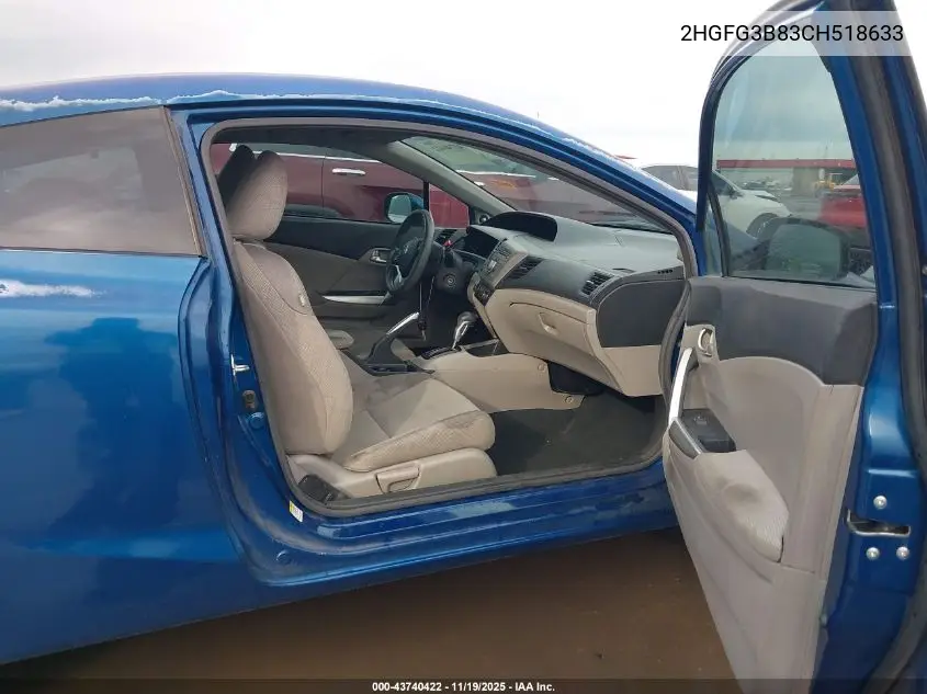 2HGFG3B83CH518633 2012 Honda Civic Ex