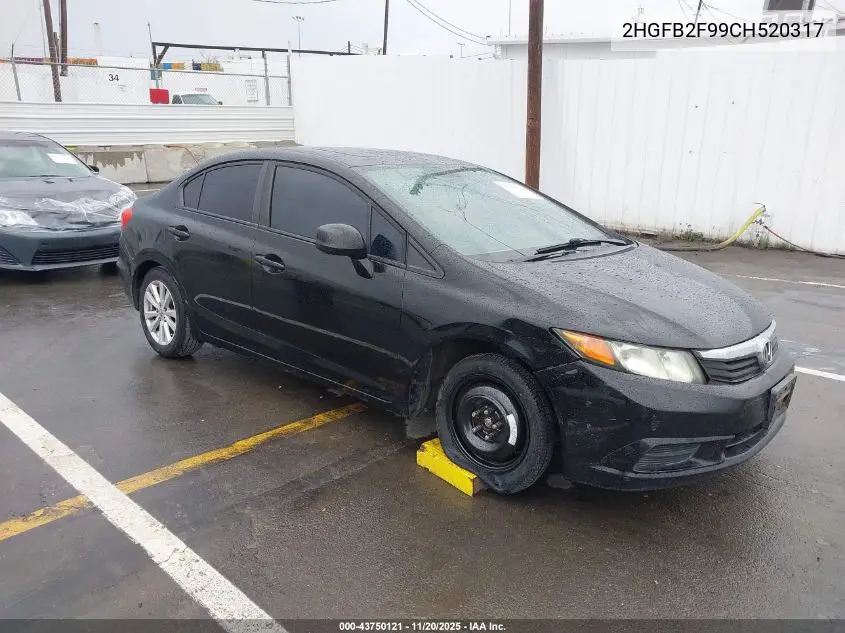 2HGFB2F99CH520317 2012 Honda Civic Ex-L