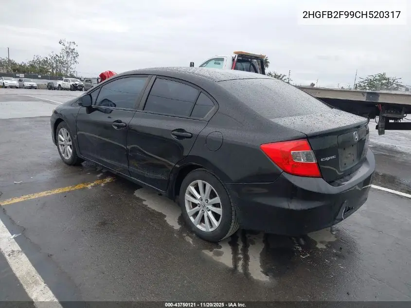 2HGFB2F99CH520317 2012 Honda Civic Ex-L