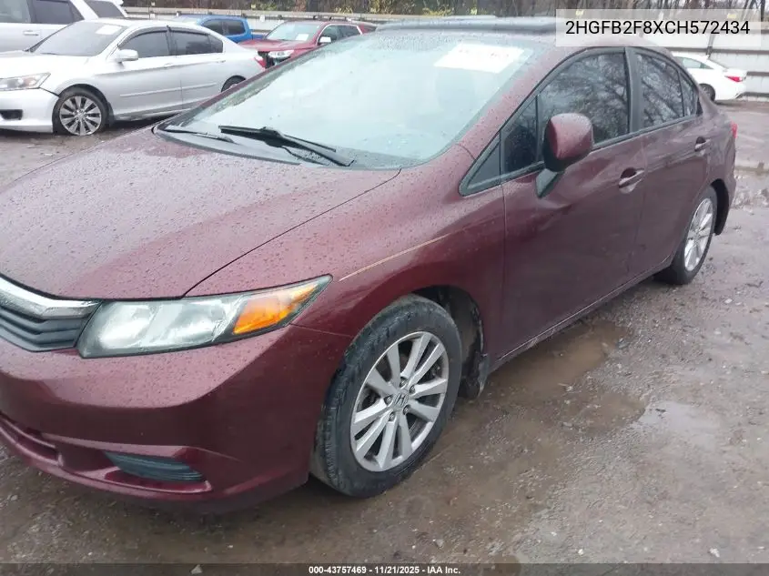 2HGFB2F8XCH572434 2012 Honda Civic Ex
