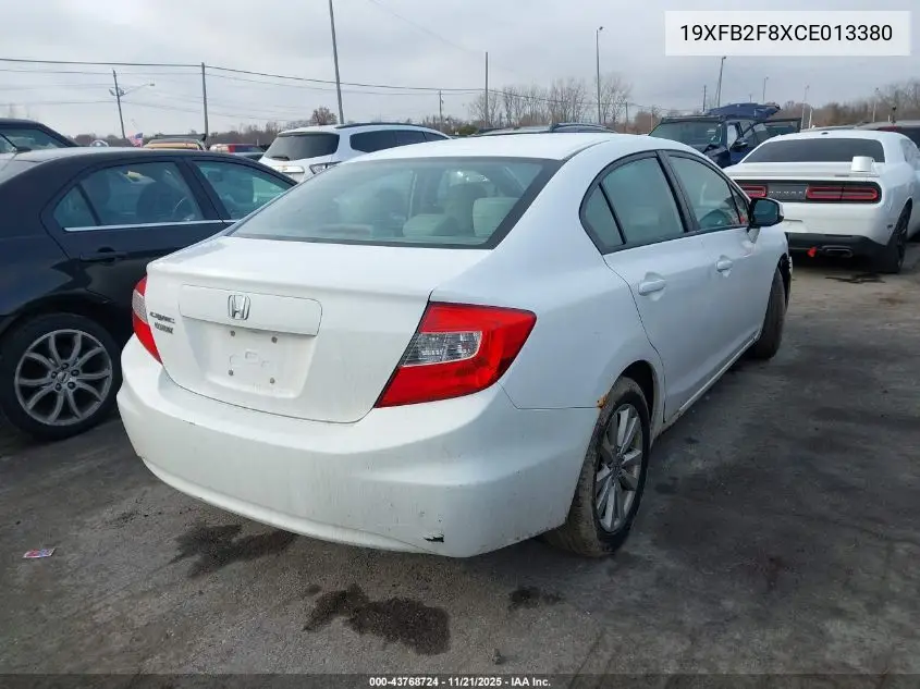 19XFB2F8XCE013380 2012 Honda Civic Ex