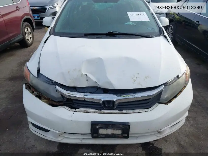 19XFB2F8XCE013380 2012 Honda Civic Ex