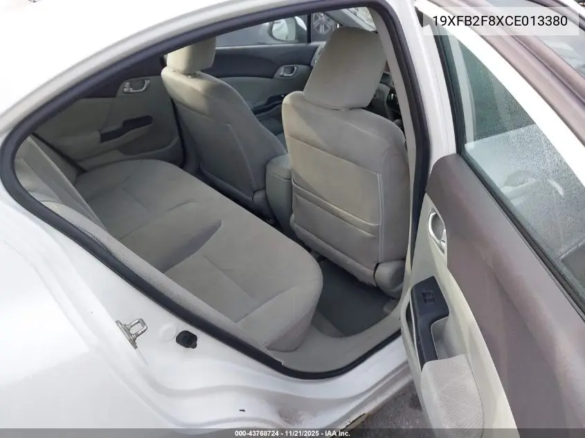 19XFB2F8XCE013380 2012 Honda Civic Ex